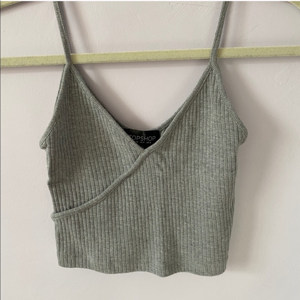 Topshop | Grey Cropped Tank